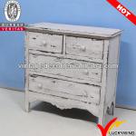 FSC vintage french country style wood drawer chest