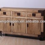 Chinese Antique Reclaimed Teak Wood Natural Sideboard
