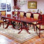 double pedestals dining room sets