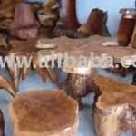 High Quality Dining Room Solid Wood Root Teak Furniture