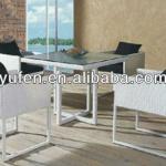 rattan antique white dining room furniture sets