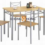 MDF Metal Dining Table and Chairs