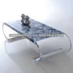 transparent curving acrylic tea table/coffee table