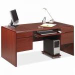 Office Freestanding Desk with double fixed pedestal