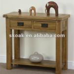 rustic oak furniture -console table