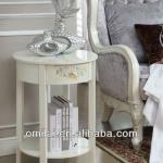 gorgeous round end table made by wood+MDF
