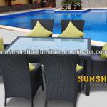 China shunde furniture factory- outdoor rattan dining set FCO-014