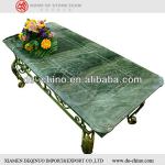 china green modern dining marble table
