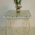 Antique glass dining table-FH-YM059