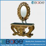 Antique Wooden Console Table with Mirror S-1800