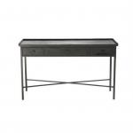 Industrial Console Table, Natural Finish