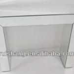Contemporary mirrored console table, bedside table