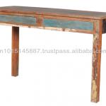 recycle wood colorfull console table