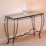 wrought iron console table base