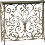 Scrolled Heart Console Table