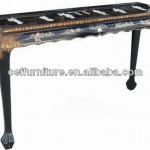 antique reproduction furniture lacquer console table