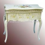 CZ-VS1367 Wooden desk with hand painted flower on the top