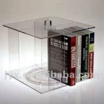 fashionable high transparency acrylic book shelf