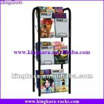 kingkara KAMR0113 15 Pocket Floor Rack Magazine Book Shelf