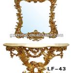 Gold noble polyresin dressing table LF-43