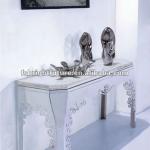 1003# marble top metal frame modern console table 1003