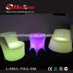 2013 hot sale plastic led restaurant table(L-T15) 550*550