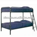 2013 hot sales!! Durable, black, KD structure industrial metal bunk beds for staff / military double steel bed MB027