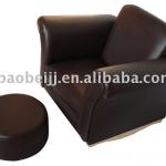 2013 Kids leather sofa and ottoman SXBB-06