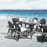 2013 modern outdoor garden furniture rattan dining sets-BZ-D004