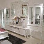 2014 living room furniture Y07 white cabinet