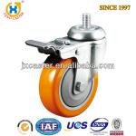 4 Medium duty Swivel PU Wheel Caster with Total Brake 31TSC40PU430