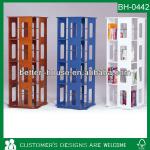 4-TIER WOODEN REVOLVING BOOKSHELF #BH0442