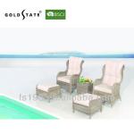 5pcs Alum Frame Rattan Outdoor Sets/Outdoor table chair GF1304058