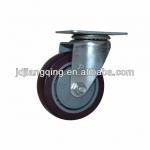 75mm Industrial medium-sized Top-plate swivel caster made of red pp or pvc 75mm