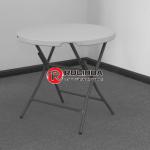 80cm White Round Plastic Folding Table RT-347