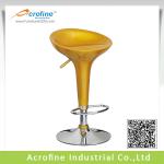 Acrofine Adjustable ABS Bar Stool with Footrest ABS-1004 Yellow