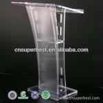 acrylic hotel hobby reception desk custom