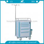 AG-IT004A1 With IV pole hospital multifunction 4 wheeled carts AG-IT004A1  4 wheeled carts