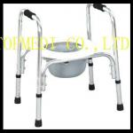 Aluminum white upholstery Bedside Commode Chair for invalid or disabled person FS8951L