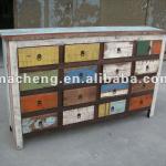 Antique 16 Drawers Colorful Cabinet