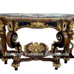 Antique Barouque Style Panel Wooden Carved Console Table Console Table