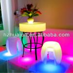 antique RGB led table round top&colorful dining table