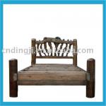 ANTIQUEWOODEN HOME HOTEL DOUBLE BED DJ-P025