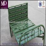 Army green folding metal bed F-31
