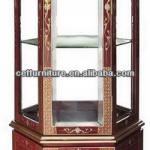 asia antique reproduction furniture lacquer glass cabinet 150