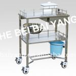 B-32 Stainless steel treatment trolley B-32