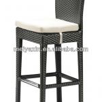 B005 Hot sale cheap Brown PE Rattan bar stools B005