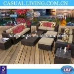 Bahama 9 Piece Wicker Outdoor Patio Furniture Set With Loveseat - Sand HFW-0019