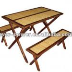 Bamboo garden table and chairs