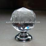 BEAUTIFUL CRYSTAL CABINET KNOBS WITH ZINC CHROME BACK PLATE HDK001-30